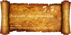 Turcsányi Hajnalka névjegykártya